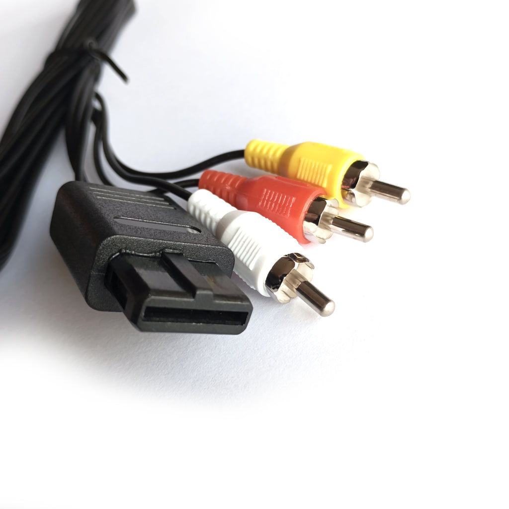 Nintendo N64 / SNES / GameCube AV RCA TV kabelis – 1.8 m garso ir vaizdo laidas