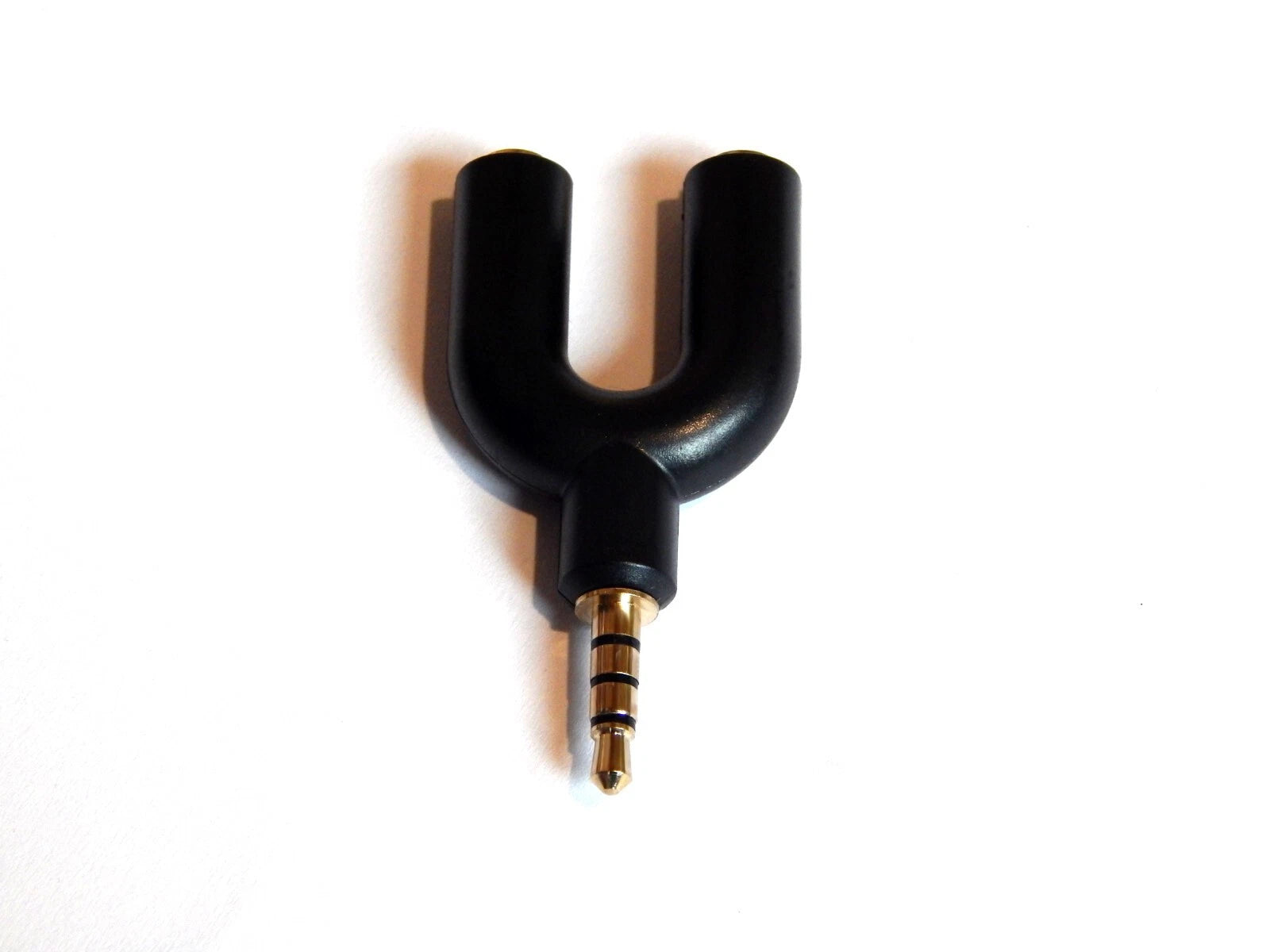 3.5 mm U formos ausinių ir mikrofono adapteris – Y splitter kabelis, 1 vnt.