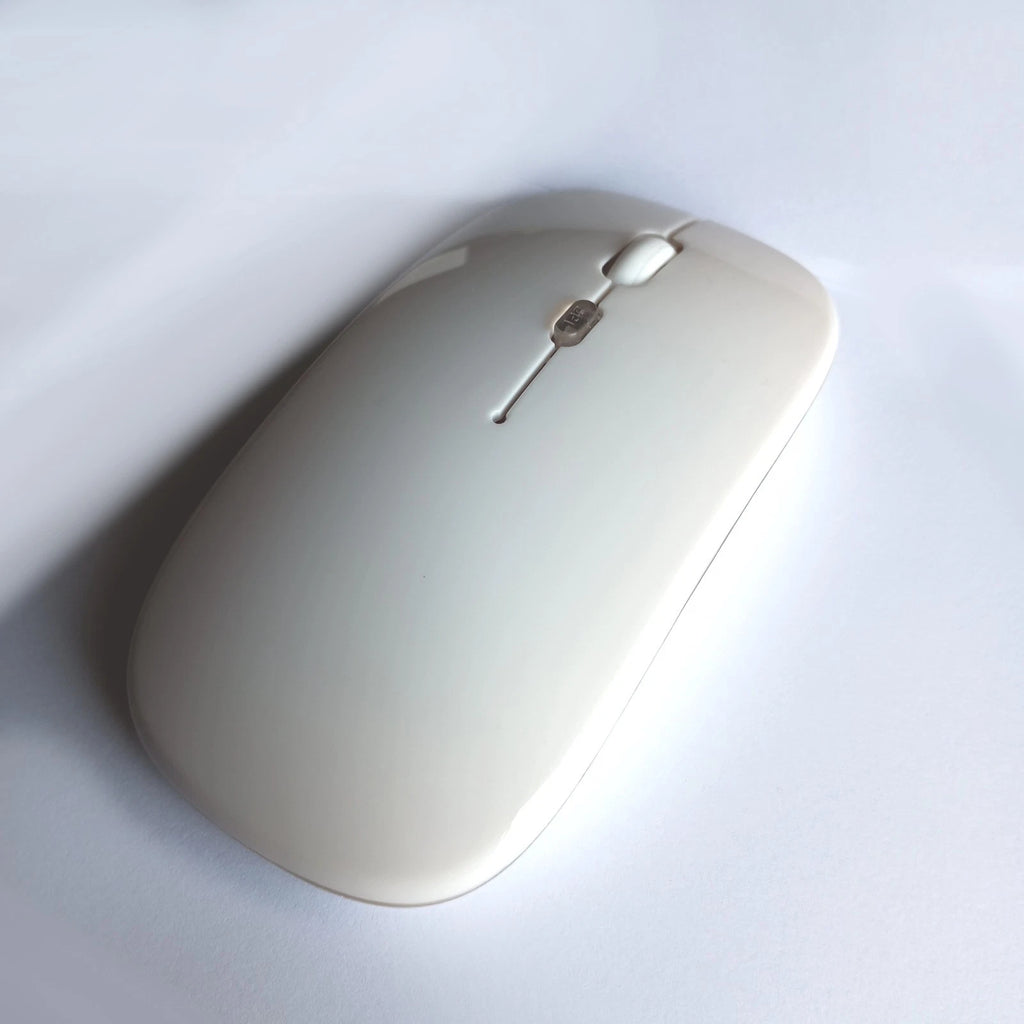 Belaidė 2.4G RGB pelė – tylus mygtukų paspaudimas, įkraunama, USB + Bluetooth, PC / Laptop / iPad